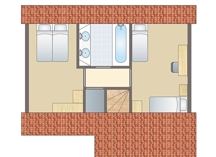 Guest house 600498 - Bungalow Schouwen-Duiveland - Villapark Livingstone | 6-persoons villa | 6D1