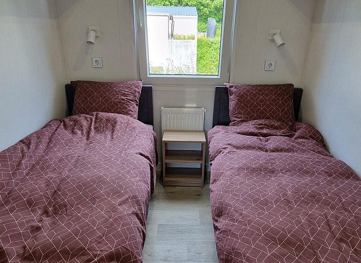 Spacious terrace with comfortable seating at VZ2326 Holiday Chalet Stern 1866 Renesse in Renesse, Schouwen-Duiveland.