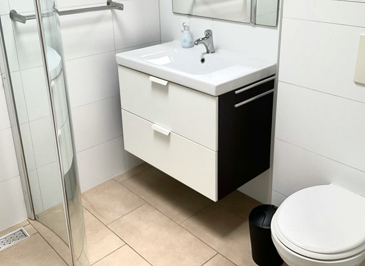 Ping pong table in the garden of Holiday bungalow Duinoord 22, De Meidoorn in Renesse, Schouwen-Duiveland, Zeeland for sporting relaxation.