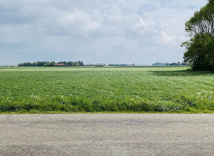 Uitzicht op natuur vanuit VZ182 Vakantiehuis Kerkwerve in Zeeland.