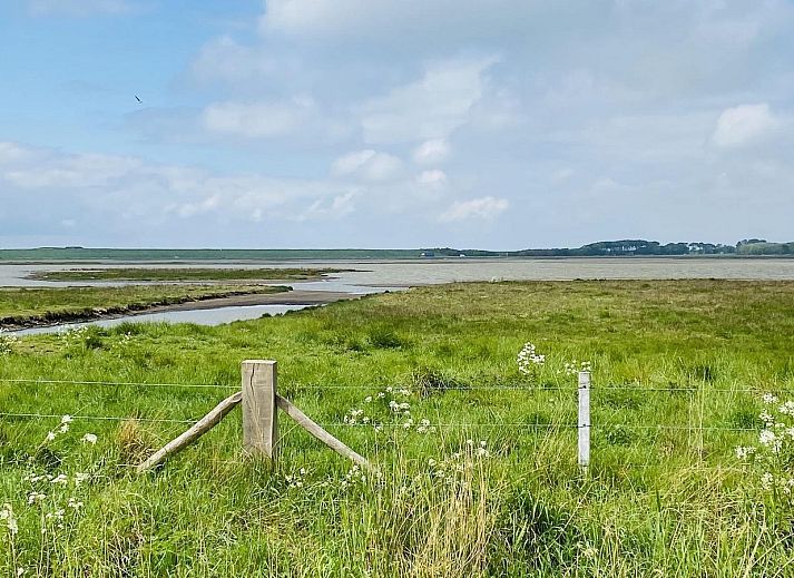 Uitzicht op natuur vanuit VZ182 Vakantiehuis Kerkwerve in Zeeland.