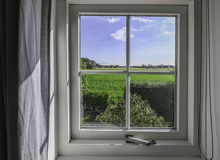 Panoramablick auf Ellemeet am Meer, Ferienhaus in Schouwen-Duiveland, umgeben von weiten Feldern und Natur.