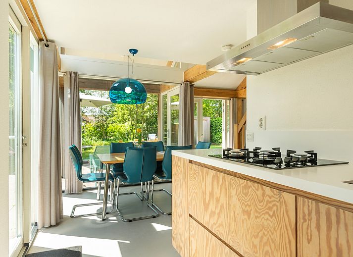 Vacation home Westerduyn 7 Erica in Zeeland with trampoline and green surroundings.