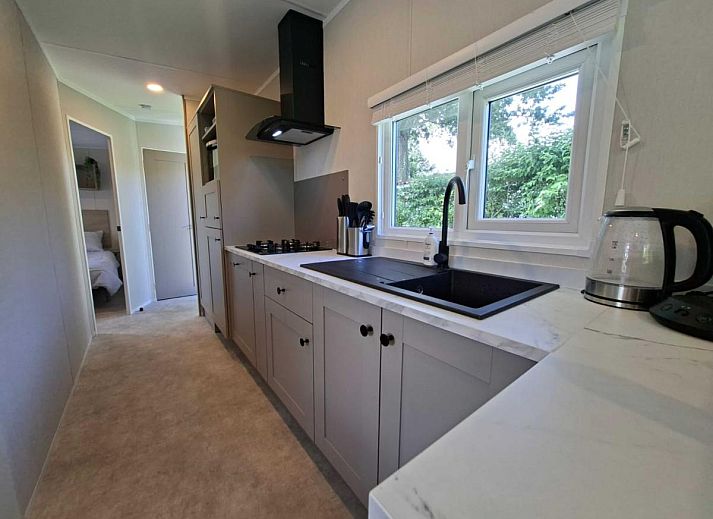 Eethoek in Sunseeker vakantiehuis, Goedereede, Schouwen-Duiveland, Zeeland.