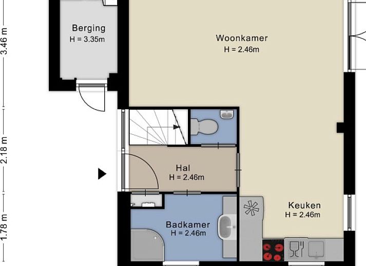 Ruim terras met zitgedeelte bij De Duunhaes vakantiehuis in Ouddorp, ideaal voor buitenactiviteiten en ontspanning.