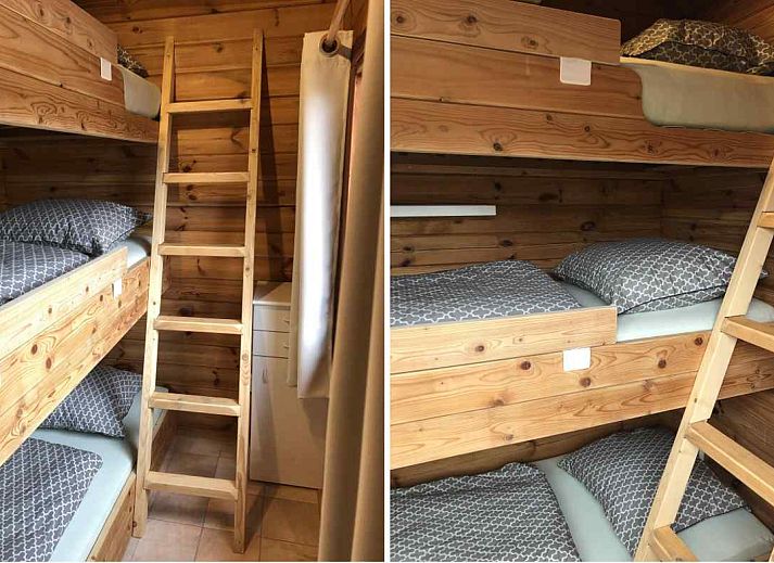 Moderne badkamer van vakantiehuis ZE998 in Sint-Annaland, Tholen met wasmachine en douche.