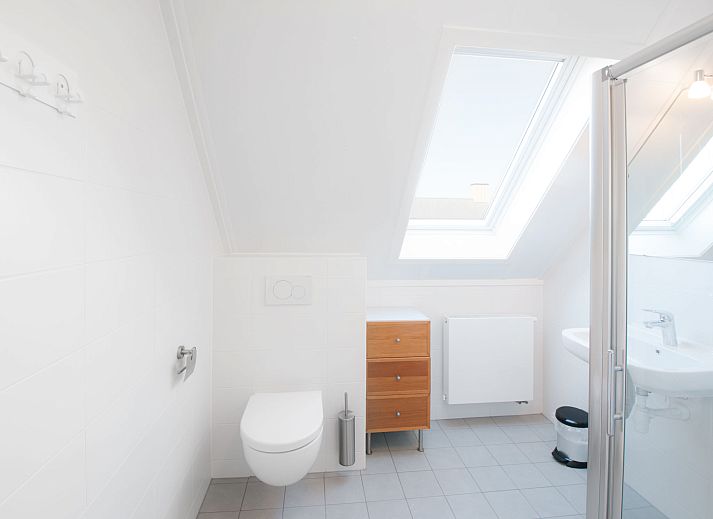 Stijlvolle badkamer met regendouche in Vakantiehuis Oesterdam Resort, Tholen, Zeeland, voor ultiem comfort.