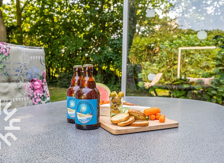 Gemuetliches Wohnzimmer des Ferienhauses ZE722 in Oostkapelle, Walcheren, Zeeland mit Kamin.