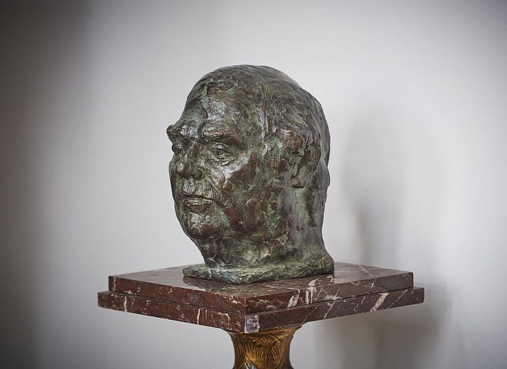 Gemuetliches Wohnzimmer im Appartement VZ2349, Oostkapelle mit Kamin und klassischer Einrichtung.