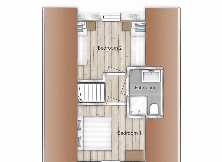 Stilvolle Sitzecke im modern eingerichteten Ferienhaus VZ1078 in Oostkapelle.