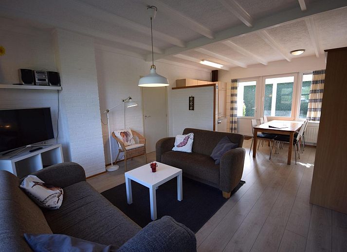 Veranda of VZ1163 Holiday bungalow in Oostkapelle, Walcheren, Zeeland, ideal for relaxation.