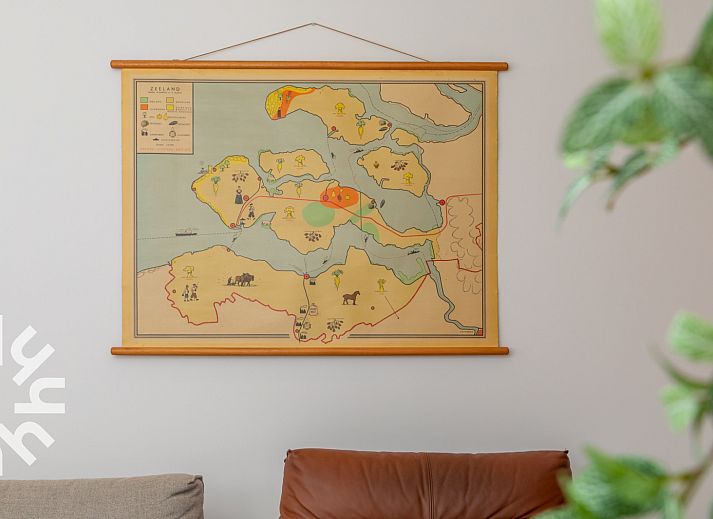 Overhead view of vacation home ZE1508 in Westkapelle, Walcheren, Zeeland.