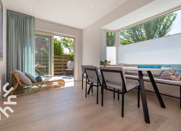 Stylish living room of vacation home ZE1508 in Westkapelle, Walcheren, Zeeland.