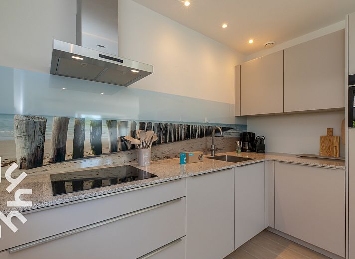 Stylish living room of vacation home ZE1508 in Westkapelle, Walcheren, Zeeland.