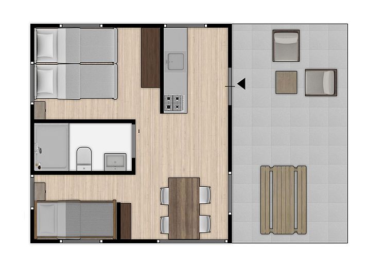 Unterkunft 6204204 - Zelthaus Walcheren - Safaritent 4B