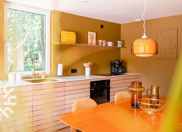 Terrace of vacation home ZE1297 in Domburg, Walcheren, with seating and green surroundings