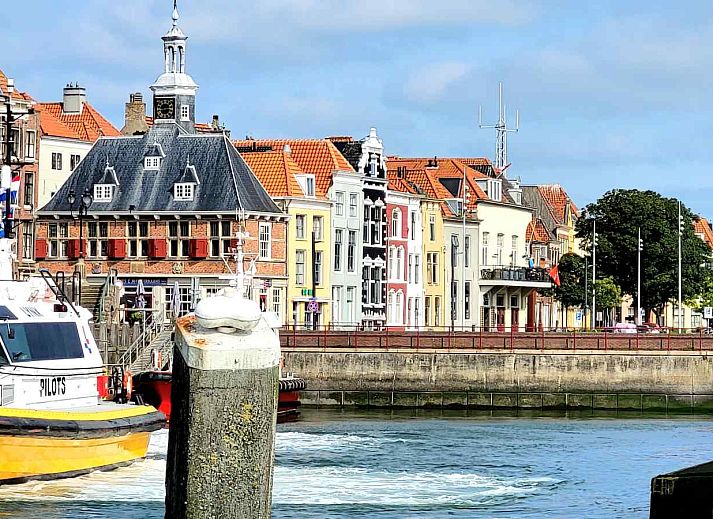 ZE1260 Ferienhaus in Vlissingen, Walcheren mit charmanten Fassaden im historischen Zentrum.