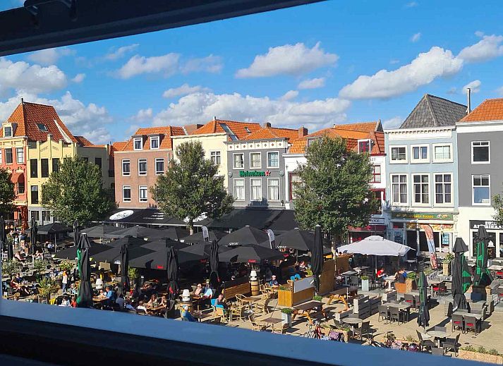 Gemuetlicher Schlafboden im Ferienhaus ZE1260, Vlissingen, Walcheren mit Holzbalken.