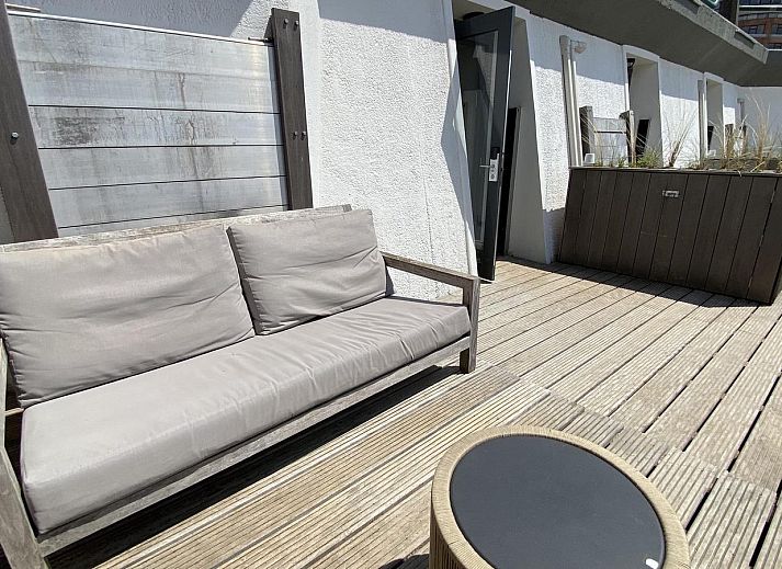 Schlafzimmer von VZ673 Strandstudio Vlissingen, einer Ferienunterkunft in Vlissingen, Walcheren, Zeeland.