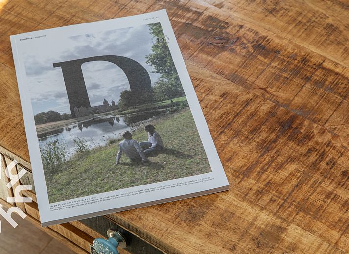 Luchtfoto van ZE1445, een vakantiehuis in Aagtekerke, Walcheren, omringd door natuur.