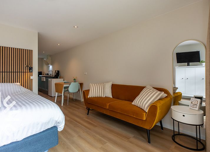 Straatnaambordje Studio Strandweer bij vakantiehuis ZE1487 in Aagtekerke, Walcheren.