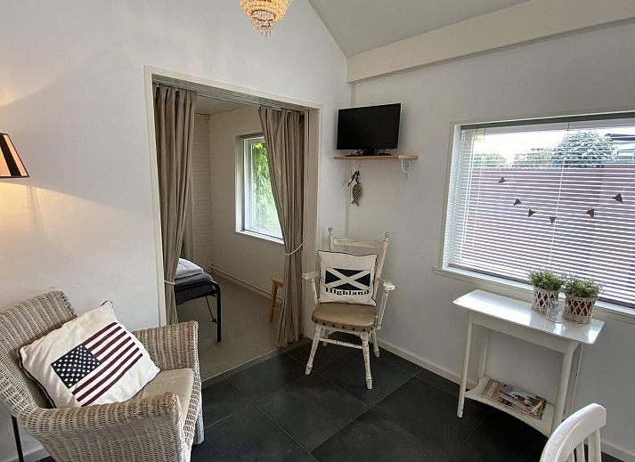 Eingang zu VZ238 Vakantiewoning Zoutelande mit Terrasse in Zoutelande, Walcheren, Zeeland.