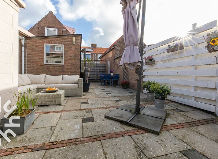 Gezellige woonkamer in vakantiehuis ZE1633, Zoutelande, Walcheren, Zeeland.