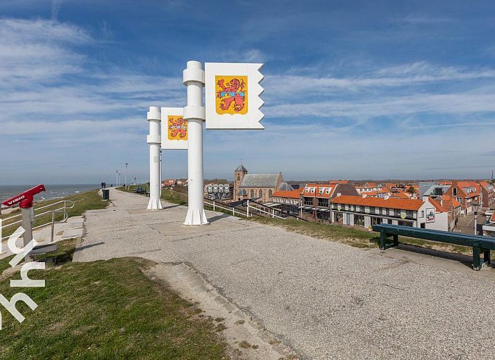 Gezellige woonkamer in vakantiehuis ZE1633, Zoutelande, Walcheren, Zeeland.