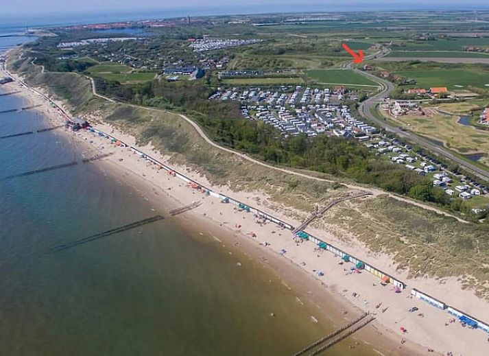 Ferienhaus in Zoutelande mit grossem Garten und Privatsphaere, inmitten der Natur in Walcheren, Zeeland.
