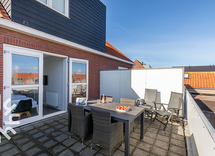 Uitzicht op het strand van Zoutelande nabij vakantiehuis ZE1421, Walcheren, Zeeland.