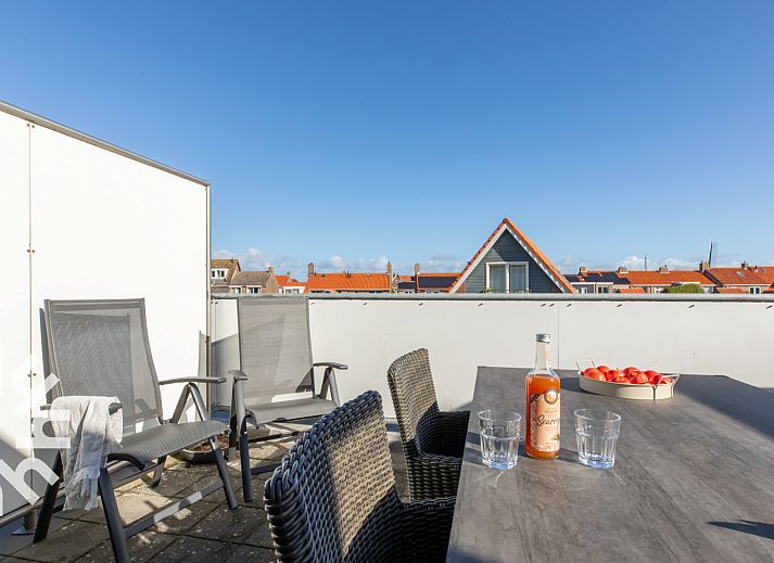 Uitzicht op het strand van Zoutelande nabij vakantiehuis ZE1421, Walcheren, Zeeland.