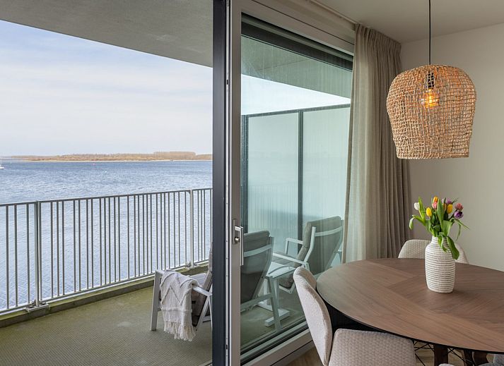 Luxury living room of Lamsoor 91 | Veerse Wende in Arnemuiden, vacation home with stunning views of Lake Veere.