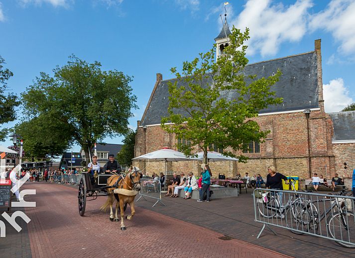 Gemuetlicher Aussenbereich des Ferienhauses ZE287 in Vrouwenpolder, Walcheren, Zeeland.