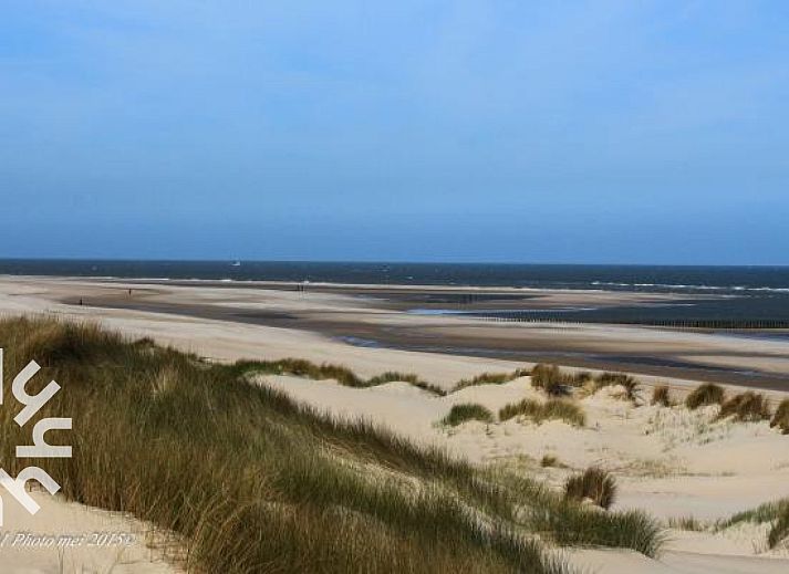 Luftaufnahme des Ferienhauses ZE583 in Vrouwenpolder, Walcheren, umgeben von ueppiger Natur und Feldern in Zeeland.