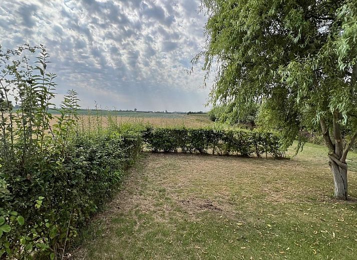 Hinterer Garten von VZ030 Chalet Vrouwenpolder, umgeben von Gruen in Walcheren, Zeeland