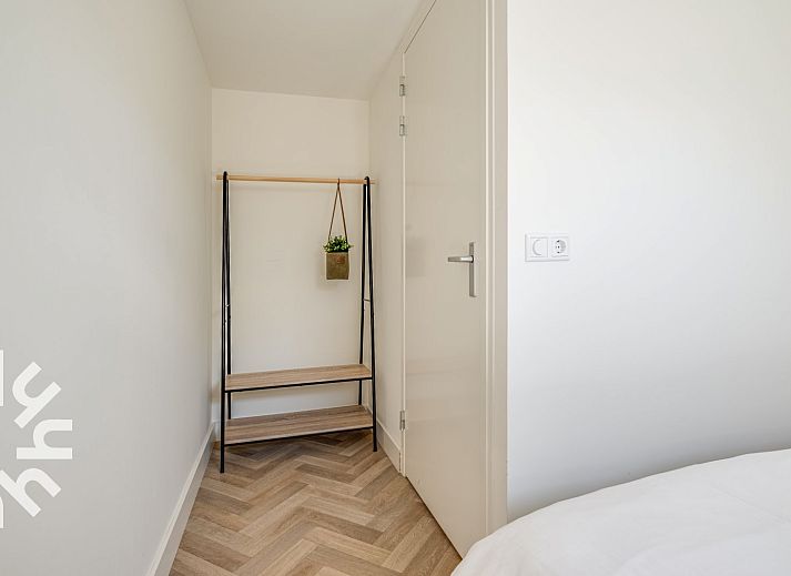 Bedroom with comfortable beds in vacation home ZE1152, Veere, Walcheren, Zeeland.