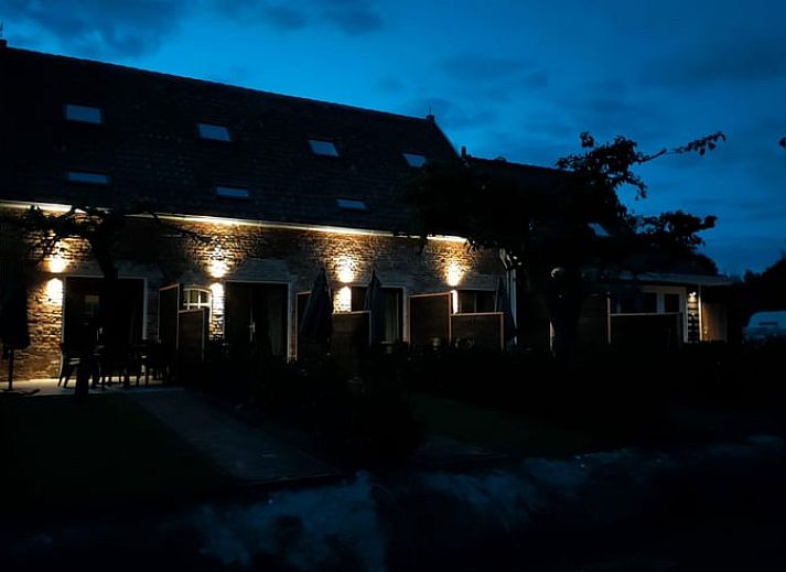 Detail van de interieurdecoratie in Huisje in Veere, vakantiehuis in Walcheren, Zeeland met moderne planten.