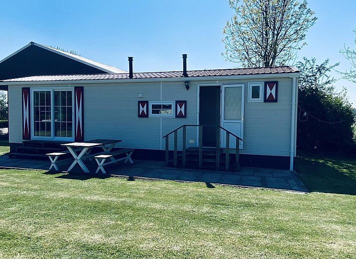 Cozy living room of VZ235 Chalet Veere in Veere, Walcheren