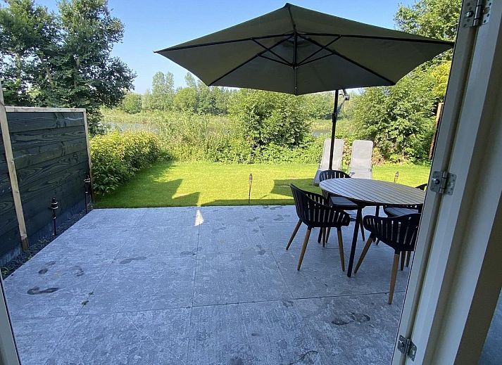 Enjoy the sunny terrace at VZ1064 Luxury vacation apartment in Veere, Walcheren, Zeeland.