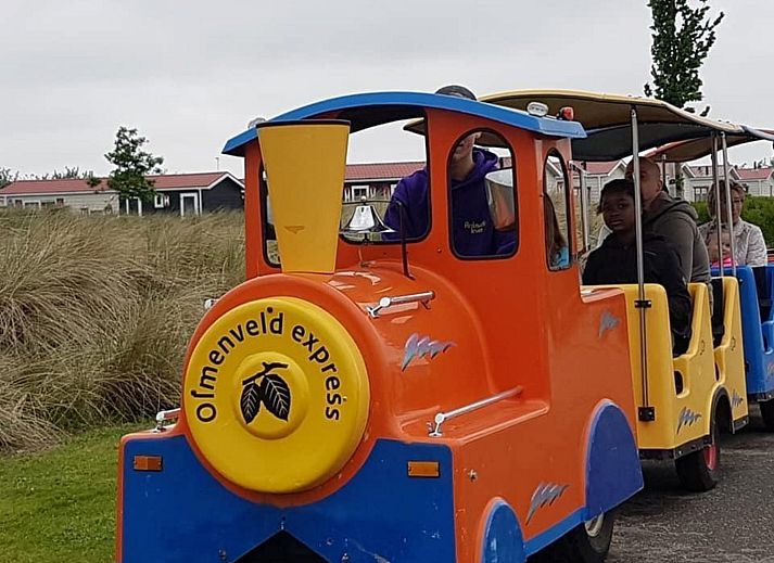 Gezellige buitenruimte bij VZ820 Chalet in Veere, Serooskerke, Walcheren, Zeeland.