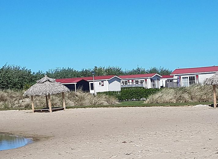 Stijlvolle woonkamer in VZ820 Chalet in Veere, Serooskerke, Walcheren, Zeeland.