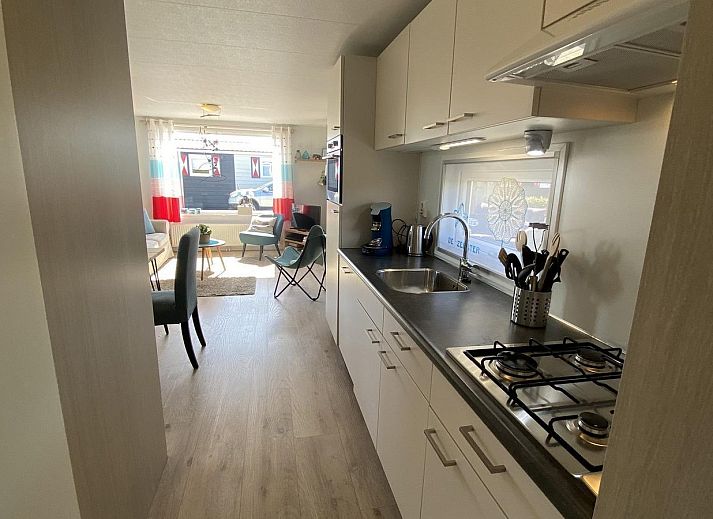 Cozy outdoor seating at VZ828 Chalet in Serooskerke, Walcheren.