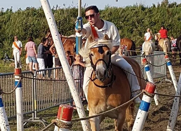 Spacious living room with dining area in VZ828 Chalet in Serooskerke, Zeeland.