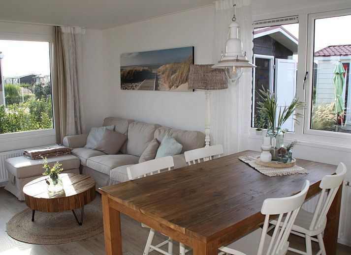 Enjoy the sun on the terrace of VZ824 Chalet in Veere, Serooskerke, Walcheren, Zeeland.