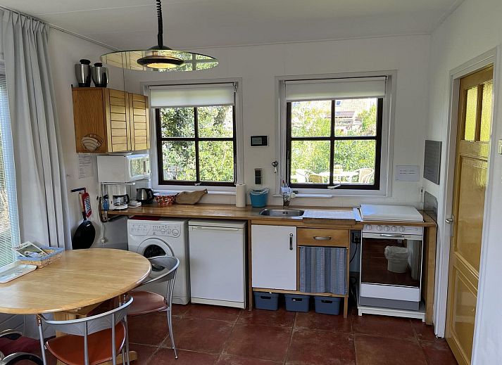 Rustic facade of VZ2412 Holiday home Serooskerke, located in green Walcheren, Zeeland.