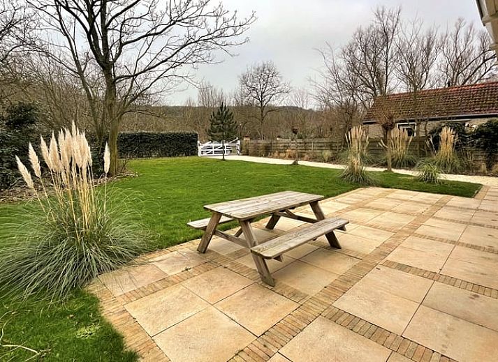 Aerial view of Holiday home in Dishoek overlooking the coast of Walcheren, Zeeland.