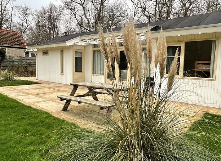 Aerial view of Holiday home in Dishoek overlooking the coast of Walcheren, Zeeland.