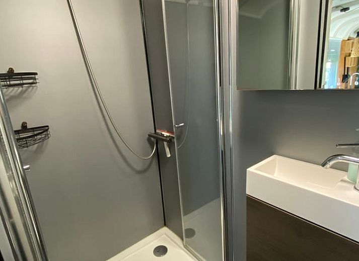 Gemuetlicher Innenbereich eines Ferienhauses in Oudelande, Walcheren, Zeeland.