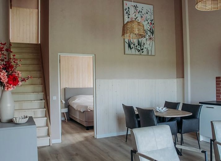 Vakantiehuis in Ritthem met alpaca's op de groene weide, Walcheren, Zeeland.