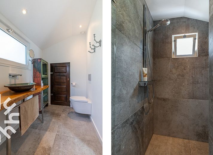 Moderne keuken en eetruimte in vakantiehuis ZE1426, Grijpskerke, Walcheren, Zeeland.